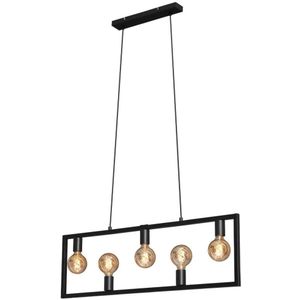 Brilo 4028-055 - Hanglamp aan een koord KOTAK VINTAGE 5xE27/40W/230V