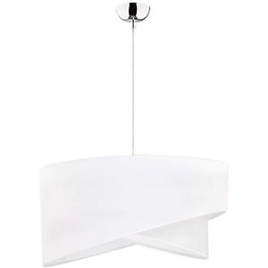 Duolla - Hanglamp aan koord CELLO 1xE27/40W/230V wit/zilver