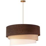 Duolla - Hanglamp aan een koord DEVON 1xE27/40W/230V bruin/beige