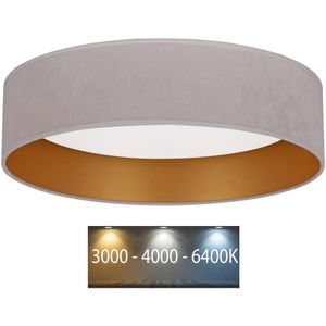 Brilagi - LED Plafond Lamp VELVET LED/24W/230V 3000/4000/6400K crème/goud