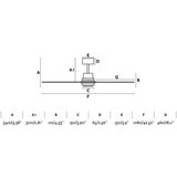 Plafondventilator - Wit - Staal