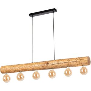 Spot-Light DO259943335 - Hanglamp aan een koord TRABO 6xE27/25W/230V grenen