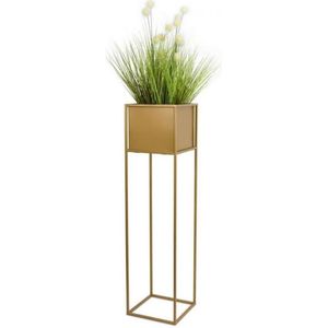 Bloemenstandaard 90x24 cm goud