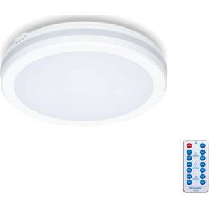 LED Badkamer plafondlamp met sensor LED/12W/230V diameter 20 cm wit + AB