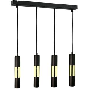 Hanglamp aan koord MAGNUMA 4xGU10/50W/230V zwart/gouden