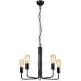 Hanglamp aan een ketting TIFFANY 5xE27/60W/230V zwart