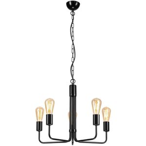 Hanglamp aan een ketting TIFFANY 5xE27/60W/230V zwart