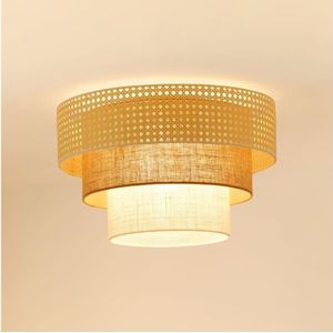 Brilagi-Plafondlamp CEDAR LUNETA 1xE27/15W/230V diameter 45 beige/bruin/crème