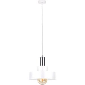 Hanglamp aan koord IZA 1xE27/60W/230V wit/glanzend chroom