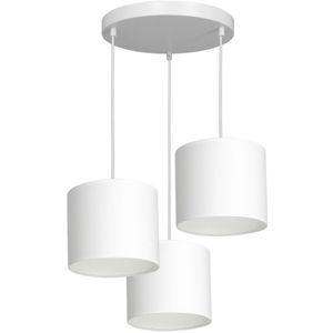 Hanglamp aan een koord ARDEN 3xE27/60W/230V wit
