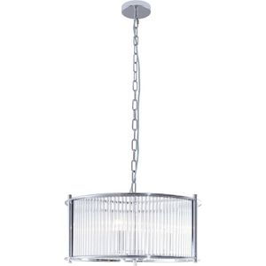 Zuma Line 2200131P-L - Hanglamp aan een ketting MARMO 3xE27/40W/230V zilver