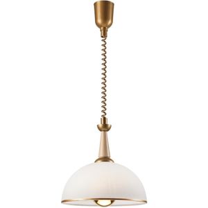 Hanglamp met trekkoord CHIARA 1xE27/60W/230V beige/beuken