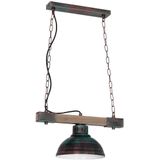 Hanglamp aan ketting HAKON 1xE27/60W/230V patina