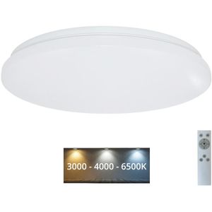 Brilagi - Dimbare LED plafondlamp OPAL LED/24W/230V 3000/4000/6500K+ AB
