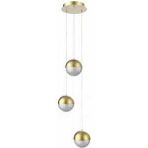 LED Hanglamp aan een koord FURNI 3xLED/5W/230V goud