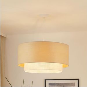 Brilagi - Hanglamp aan een koord ARIZONA BOHO 1xE27/15W/230V diameter 60 cm beige/wit