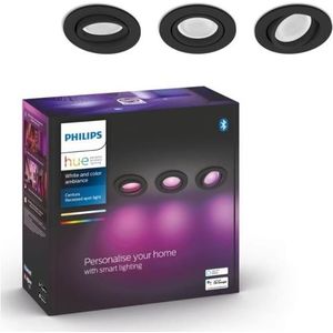 Philips Hue Centura Inbouwspot Rond Per  - Zwart