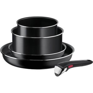 Tefal - Set kookgerei 5 st. INGENIO EASY COOK & CLEAN BLACK