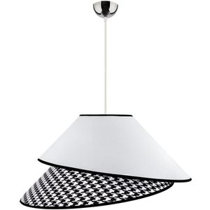 Duolla - Hanglamp aan een koord COCO 1xE27/40W/230V wit/zwart