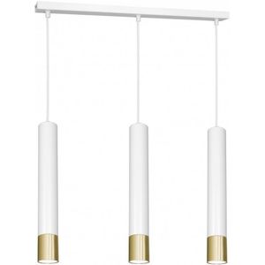 Hanglamp aan een koord NEST 3xGU10/8W/230V wit/goud
