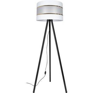 Staande lamp CORAL 1xE27/60W/230V zwart/wit/gouden