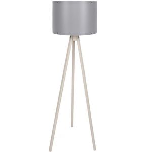 Staande Lamp AYD 1xE27/60W/230V grijs/beige