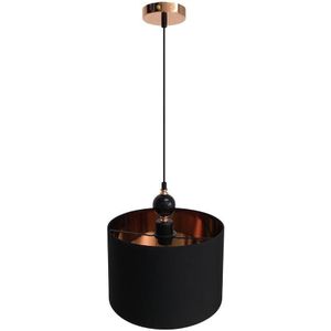 Zwarte Hanglamp aan koord MELBA 1x E27 / 60W / 230V