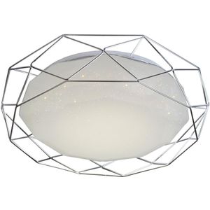 LED Plafondlamp SVEN LED/24W/230V diameter 43 cm glanzend chroom