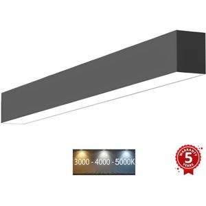 Sinclair LSM 24-40CCT - LED Plafondlamp LSM LED/40W/230V 120 cm zwart