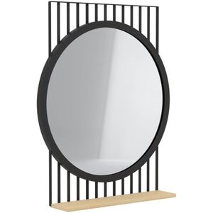 Eglo 425065 - Spiegel HUNWICK 45,4x57 cm zwart/lindehout