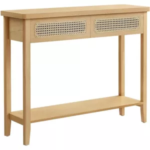Relaxdays Console 2 Plateaux, Couloir et Salon, 70x110x30 cm, métal