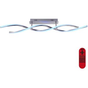 Leuchten Direkt 11993-55 - Dimbare LED RGB Hanglamp SWING 2xLED/8,5W/230V + AB