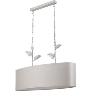 Hanglamp aan een ketting NOEMI 2xE27/60W/230V zilver