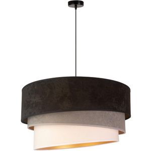 Duolla - Hanglamp aan een koord DEVON 1xE27/40W/230V zwart/grijs/beige