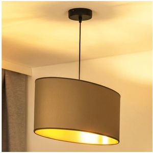 Duolla - Hanglamp aan een koord OVAL VEGAN 1xE27/15W/230V beige
