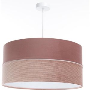 Hanglamp aan een koord TWIST 1xE27/60W/230V roze/wit