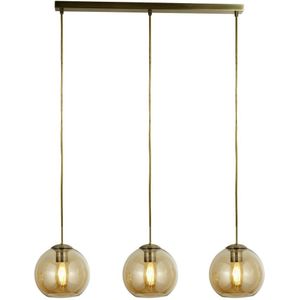 Searchlight 1623-3AM - Hanglamp aan koord PENDANT 3xE27/40W/230V gouden