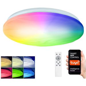 Solight WO792 - Dimbare LED RGB Lamp WAVE LED/30W/230V Wi-Fi Tuya + AB