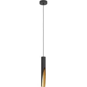 Eglo 900872 - LED Hanglamp aan een koord BARBOTTO 1xGU10/4,5W/230V zwart/goud