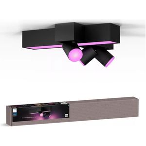 Philips Hue Centris opbouwspot - wit en gekleurd licht - 3-spots - zwart - kruisvorm