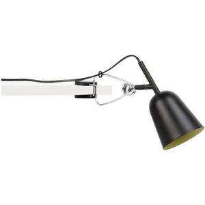 FARO BARCELONA Klemlamp - Zwart/Crème - Flexibele Klem - Metaal/Kunststof