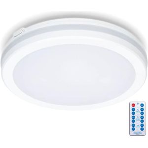 LED Badkamer plafondlamp met sensor LED/18W/230V diameter 30 cm wit + AB