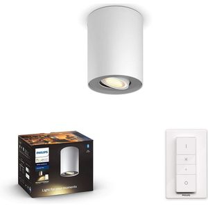 Philips 56330/31/P6 - LED armatuur dimbaar Hue PILLAR 1xGU10/5W/230V + Afstandsbediening