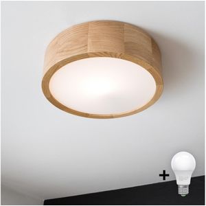 Brilagi - LED plafondlamp CARVALHO 1xE27/60W/230V eiken pr. 27,5 cm