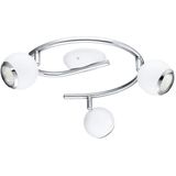 EGLO Bimeda - Spot - 3 Lichts - Wit - Chroom - Ø290mm