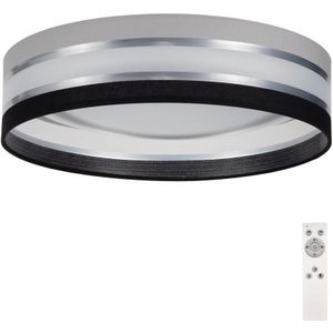 LED dimbare plafondlamp SMART CORAL LED/24W/230V zwart/grijs + afstandsbediening