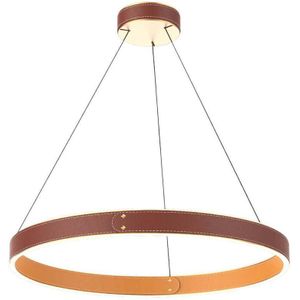 Klausen 142027 - LED Hanglamp aan een koord LEATHER LED/47,8W/230V bruin/oranje