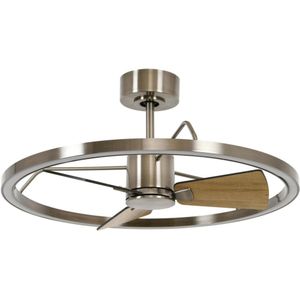 Beacon Lighting - Cessna - Plafondventilator - Nikkel/Eiken - Stil - LED Verlichting