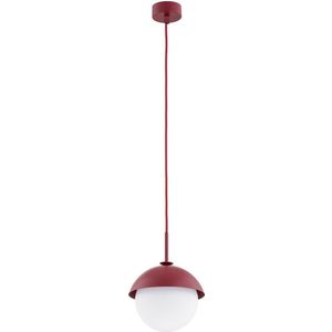 Argon 8296 - Hanglamp aan een koord CAPPELLO 1xE27/15W/230V rood