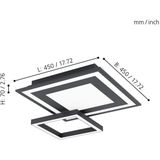 Plafondlamp - Modern - Wit - Metaal